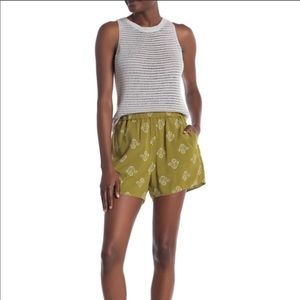 NWT | Madewell Printed Pull On Shorts Size XS